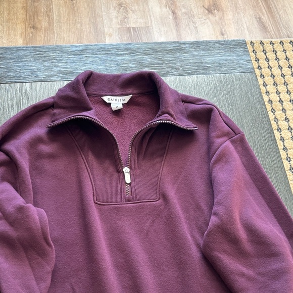ICozy Karma 1/2 Zip Sweatshirt Plum NWOT Size Medium - Picture 3 of 11